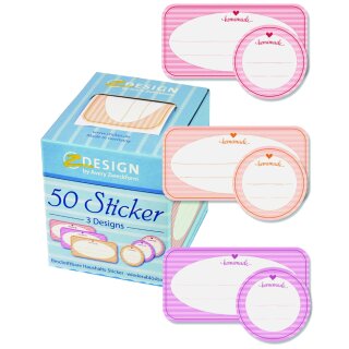 AVERY Zweckform ZDesign Sticker auf Rolle "Homemade" 50 Stück