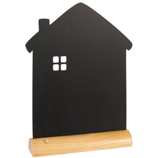 Securit Tischaufsteller SILHOUETTE "Haus" mit Kreideoberfläche