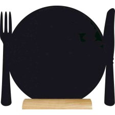 Securit Tischaufsteller SILHOUETTE "Teller" mit...