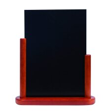 Securit Tischaufsteller ELEGANT groß mahagoni