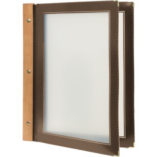 Securit Speisekarten Mappe WOOD DIN A4 braun