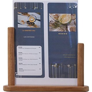 Securit Tischaufsteller TABLE DIN A4 teak