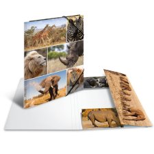 HERMA Eckspannermappe "Afrika Tiere" aus Karton...