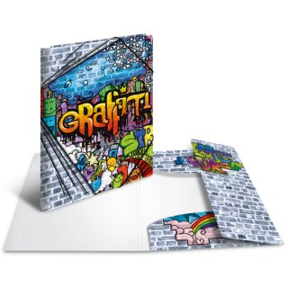 HERMA Eckspannermappe "Graffiti" aus PP DIN A4