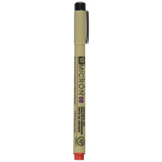 SAKURA Fineliner PIGMA MICRON 08 rot