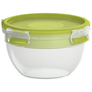 emsa Salatbox CLIP & GO 1,0 Liter transparent / grün