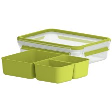 emsa Snackbox CLIP & GO 1,0 Liter transparent / grün