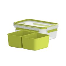 emsa Snackbox CLIP & GO 1,0 Liter transparent / grün