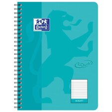 Oxford Collegeblock Touch B5 liniert 80 Blatt aqua