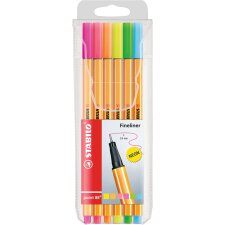 STABILO Fineliner point 88 6er Kunststoff Etui Neonfarben