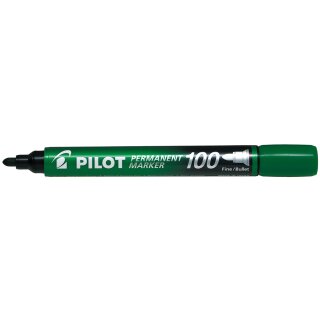 PILOT Permanent Marker 100 Rundspitze grün