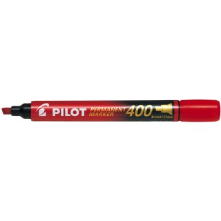 PILOT Permanent Marker 400 Keilspitze rot