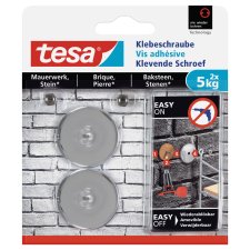 tesa Klebeschraube für Mauerwerk rund 5,0 kg (2...