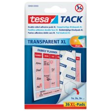 tesa TACK Klebepads XL transparent beidseitig klebend...