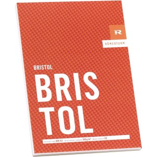 RÖMERTURM Künstlerblock "BRISTOL" DIN A4 50 Blatt hellweiß