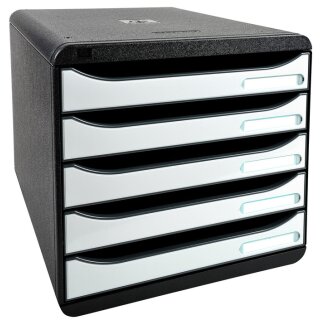 EXACOMPTA Schubladenbox BIG BOX PLUS 5 Schübe weiß