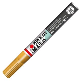 Marabu Marker "Porcelain & Glas Painter" gold Strichstärke: 1 - 2 mm