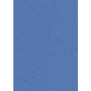 pavo Einbanddeckel Lederstruktur DIN A4 blau 100 Einbanddeckel