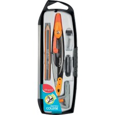 Maped Zirkelkasten Metal Open 5-teilig farbig sortiert