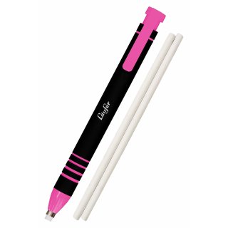 Läufer Kunststoff Radierstift inkl. 2 Ersatzradierer pink