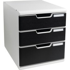 EXACOMPTA Schubladenbox MODULO A4 5 Schübe steingrau