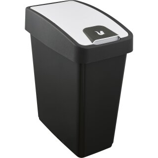 keeeper Abfalleimer "magne" 25 Liter anthrazit / weiß