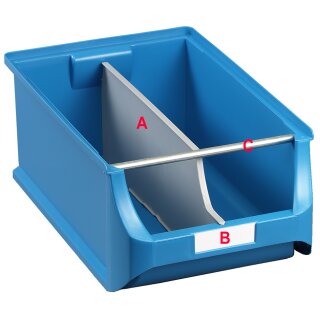 allit Tragestange für Sichtlagerkasten ProfiPlus Box 4 schwarz (Bild C)