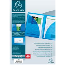 EXACOMPTA Präsentationsmappe aus PP DIN A4 kristallklar (Preis pro Stück)