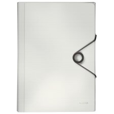 LEITZ Projektmappe Solid A4 PP 6 Fächer weiß