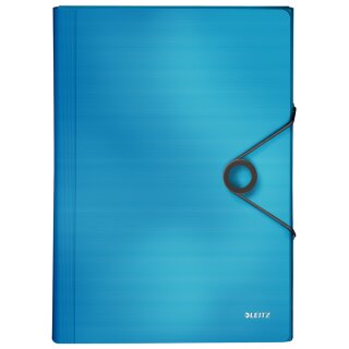 LEITZ Projektmappe Solid A4 PP 6 Fächer hellblau