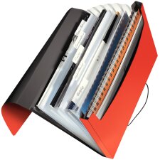 LEITZ Projektmappe Solid A4 PP 6 Fächer hellblau