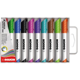 Kores Whiteboard Marker K MARKER XW1 Rundspitze 10er Etui