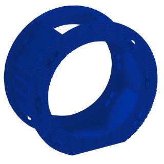 folia Laternen Zuschnitt rund blau (5 Stück)