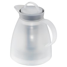 alfi Tee Isolierkanne DAN TEA 1,0 Liter weiß doppelwandiges Isolierglas