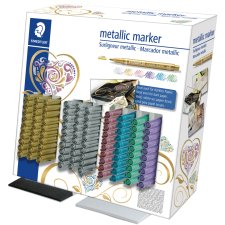 STAEDTLER Permanent Marker Metallic 100er Display