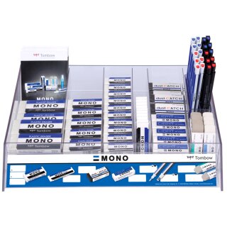 TOMBOW Radierer "MONO" sortiert 98er Display