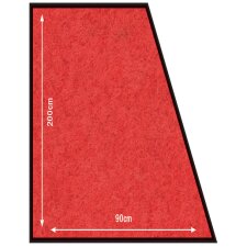 Securit Schmutzfangmatte 900 x 2.000 mm rot