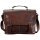PRIDE&SOUL Umhängetasche "Business Bag L" Leder schwarz