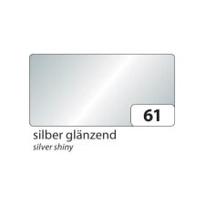 folia Fotokarton DIN A4 300 g/qm silber glänzend 50...