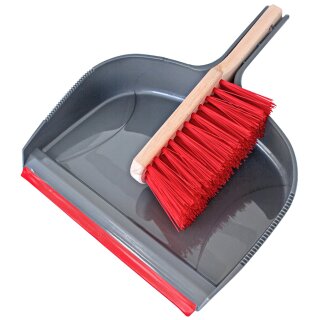 Peggy Perfect Baustellen-Kehrgarnitur grau / rot