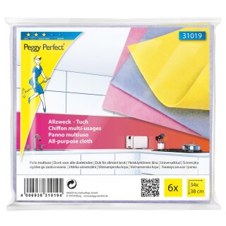 Peggy Perfect Vlies-Allzwecktuch 6er Pack