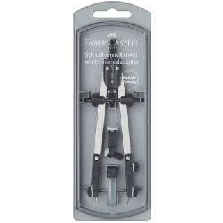 FABER-CASTELL Schnellverstellzirkel silber / schwarz