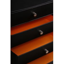 RHODIA Schubladenbox aus Kunstleder 4 Schübe orange