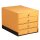 RHODIA Schubladenbox aus Kunstleder 4 Schübe orange