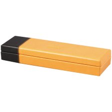 RHODIA Stiftebox aus Kunstleder orange