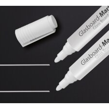 sigel Kreidemarker Rundspitze: 2 - 3 mm weiß 2 Stück