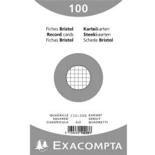 EXACOMPTA Karteikarten 125 x 200 mm kariert weiß