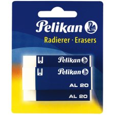 Pelikan Kunststoff-Radierer AL 20 Blisterkarte 3 Stück
