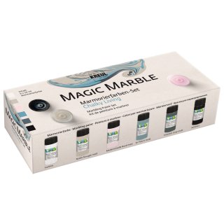 KREUL Marmorierfarbe "Magic Marble" matt Set Chalky Living