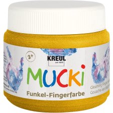 KREUL Funkel-Fingerfarbe "MUCKI" goldschatz 150 ml